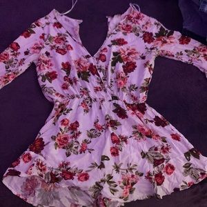 Flower shorts romper only wore once